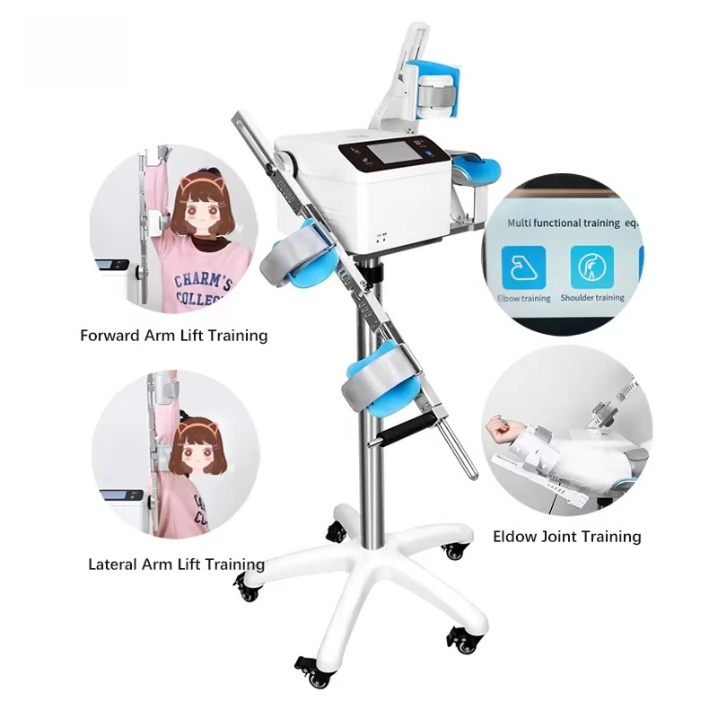 2 in 1 CPM Upper Limb Orthotics Rehabilitation Equipment with Adjustable Fixation for Shoulder Upper Arm & Elbow Training