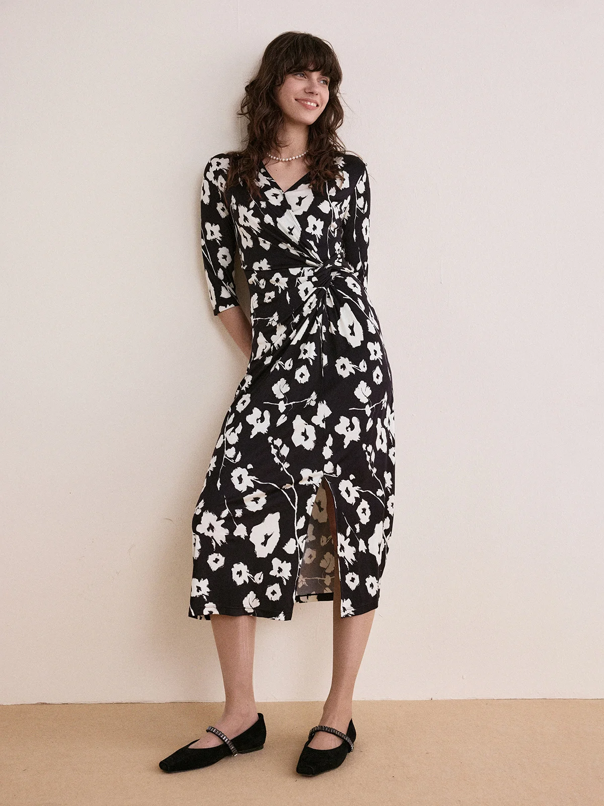 

Slimming Classic Revival Silk Wrap Dr Ele V-ne A-line Silken Slimming Dr Ci Commute Suitable Women's Dr