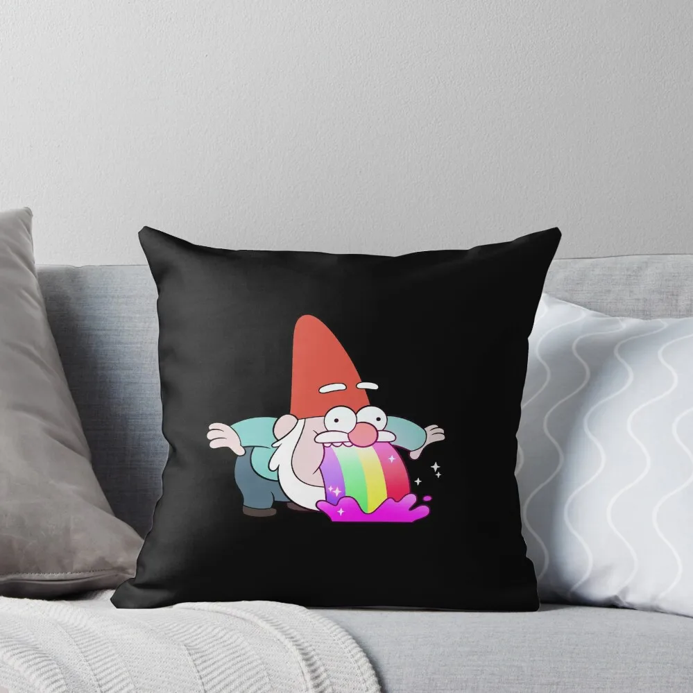 Rainbow Vomiting Gnome Throw Pillow christmas decorations 2024 Sofa Cushions Cusions Cover