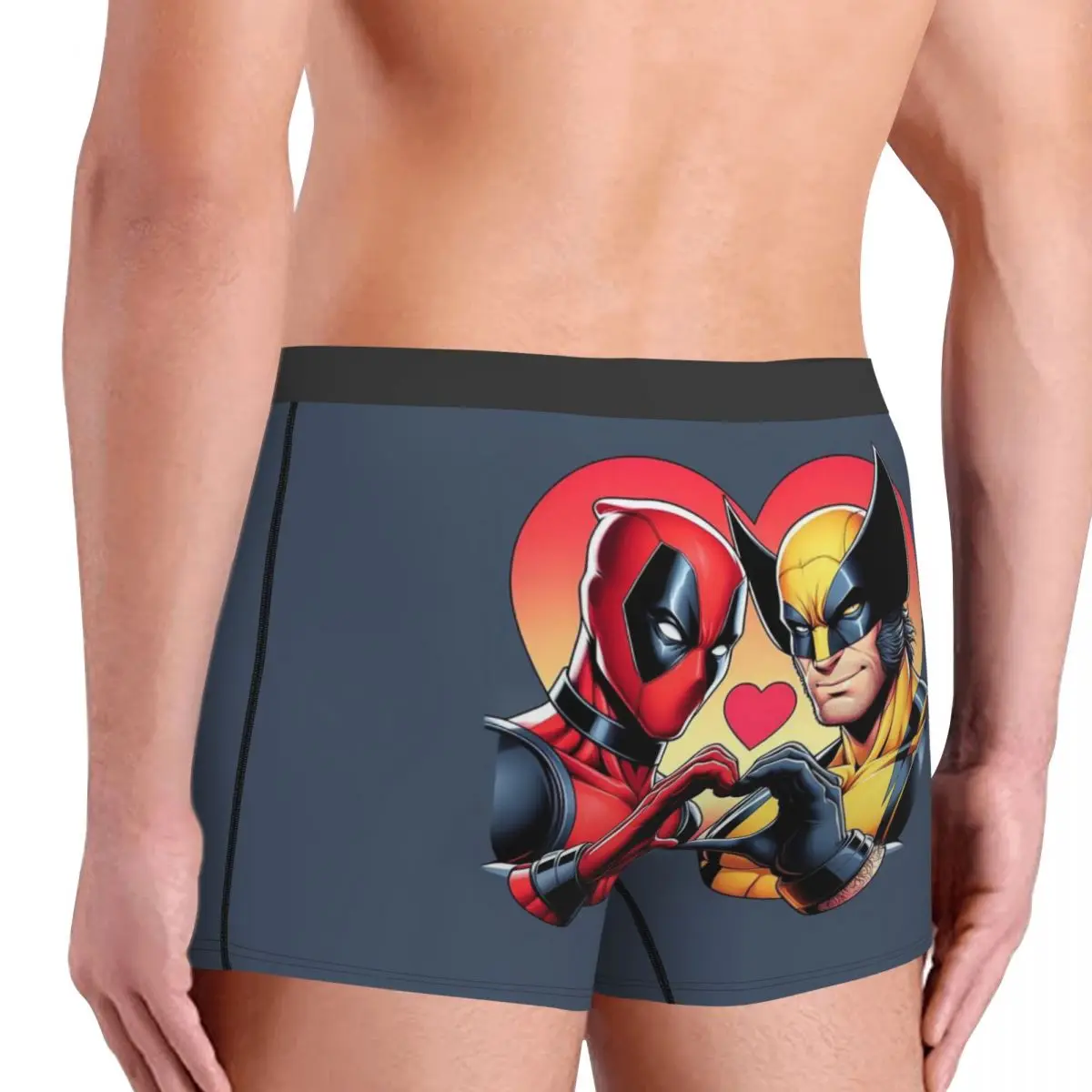 Custom Deadpool And Wolvierine Best Friends Boxers Shorts Mens Briefs Underwear Cool Underpants