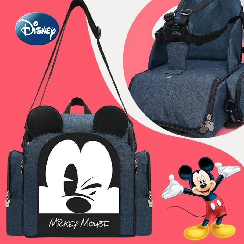 Disney Mickey's New Diaper Bag Backpack Multi Functional Baby Bag Luxury Brand Baby Diaper Bag Cartoon Fashion Diaper Bag