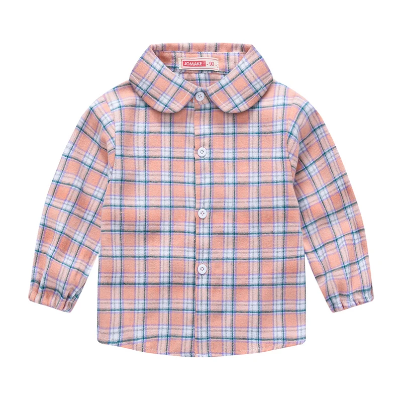 New Fashion Spring Autumn Boys Shirt Classic Plaid Kids Shirts Fashion Thin Style Long Sleeve Jacket For Girls Children Clothing