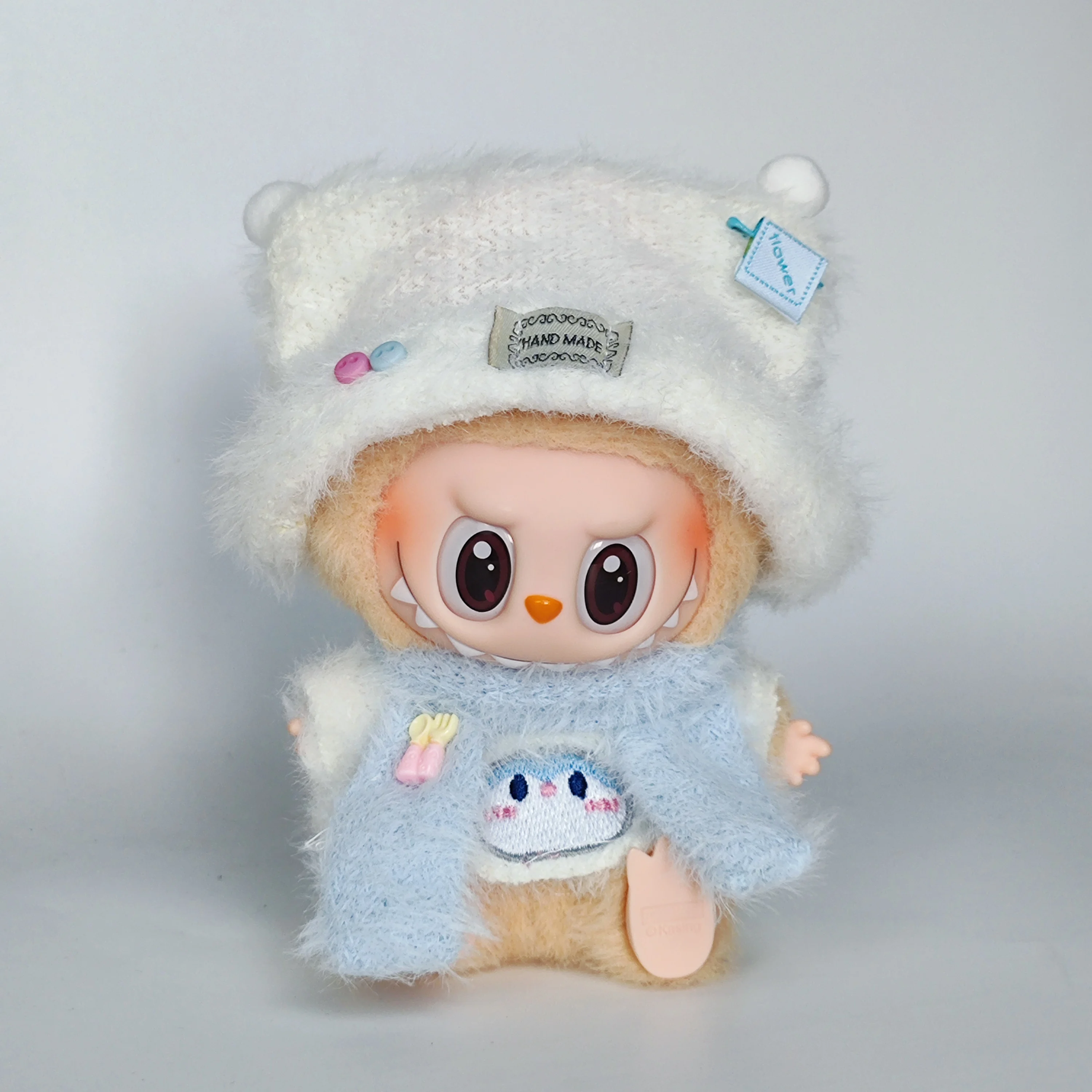 Мини-плюшевая кукла, аксессуары для одежды для Кореи Kpop EXO Labubu V1 V2, комбинезон с изображением идола, подарок