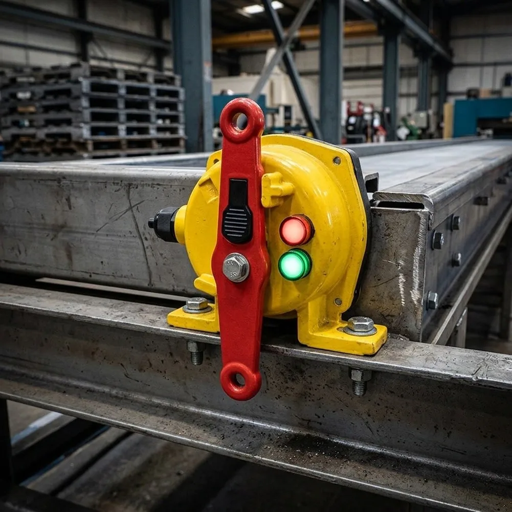 Dual Direction Pull Rope Switch Aluminum Alloy IP66 For Conveyor Belt Shutdown Control Switch Industrial Safety Device