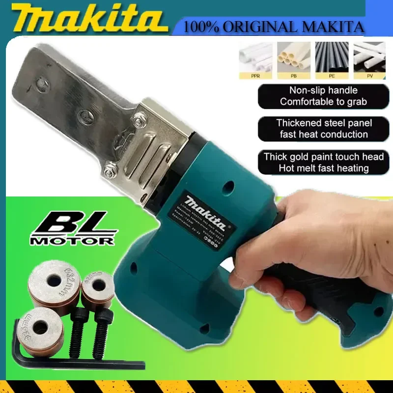

Makita Welding Electric Pipe Machine Cordless Fuser PPR PE Soldering Iron Plastic Tube PP Heating Hot Melt No Battery