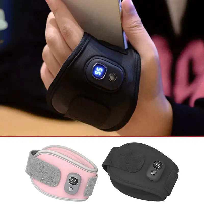 Wrist Warmer Bracelet USB Charging Electric Heating Wrist Wrap Digital Display Heated Bracelet Hand Warmers For Winter Work