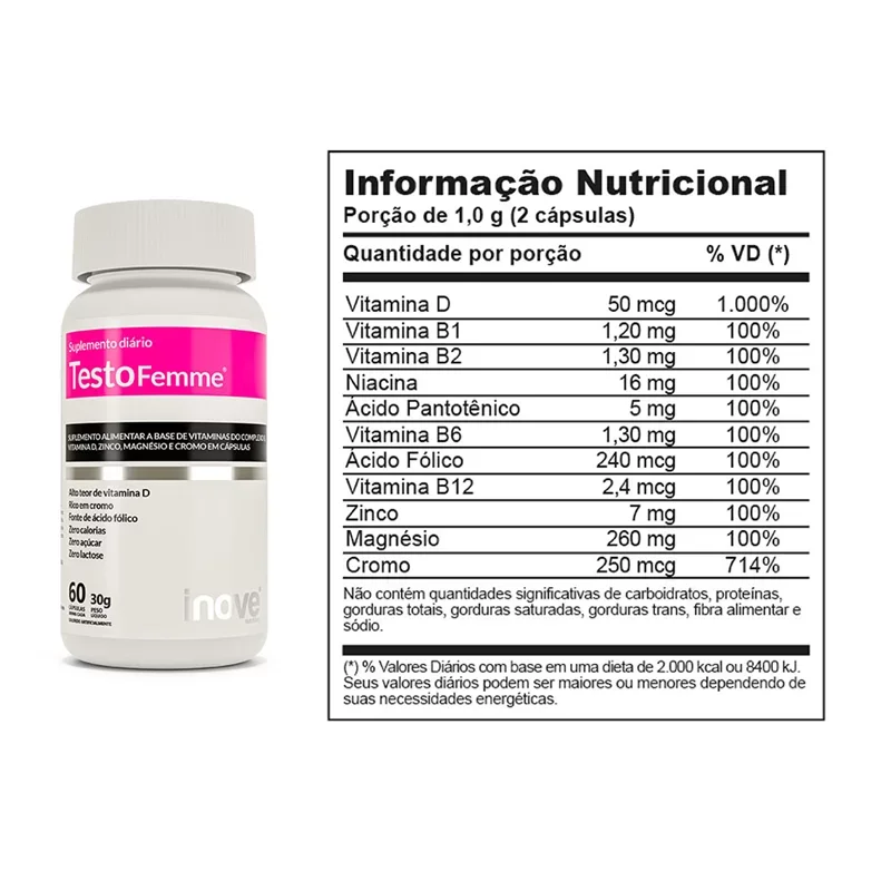 Female Supplement Testofemme Inove Nutrition C/60