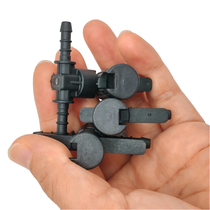 Tubo de retorno conector en forma de L inyector de combustible tubo de combustible conector de tres vías para Volkswagen Touareg diésel Audi Q7A6L 1 Uds