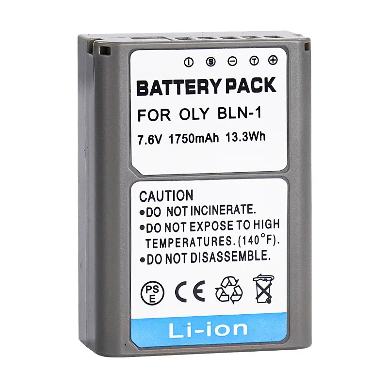 BLN-1 Bateria do aparatu 7,6 V 1750 mAh Akumulator do aparatów Olympus EM5 E-M5 Mark I 1 EM5 E-M5 Mark II 2 EM1 E-M1 EP5 — zdjęcie produktu 6