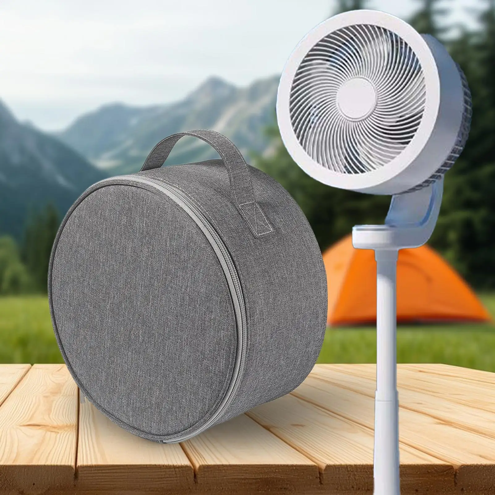 

Telescopic Fan Storage Bag Large Capacity Portable Waterproof Fan Hand Bag Mesh Pocket Folding Fan Storage Case Travel S/L