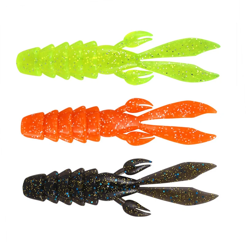 5 PCS Soft Fishing Bait Floacting Simulated Lobster Fishing Lure 8/10/12cm Artificial Fishing Lure Lifelike Skin Fishing Gear