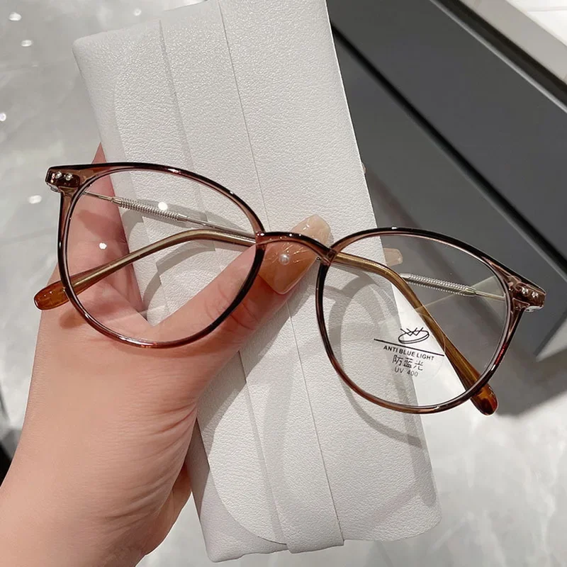 Bifokale Lesebrille Frauen Progressive Multifocus Ultraleicht Presbyopie Brille Männer Runde Anti Blau Licht Brillen 0 Bis + 400 – Detail 11
