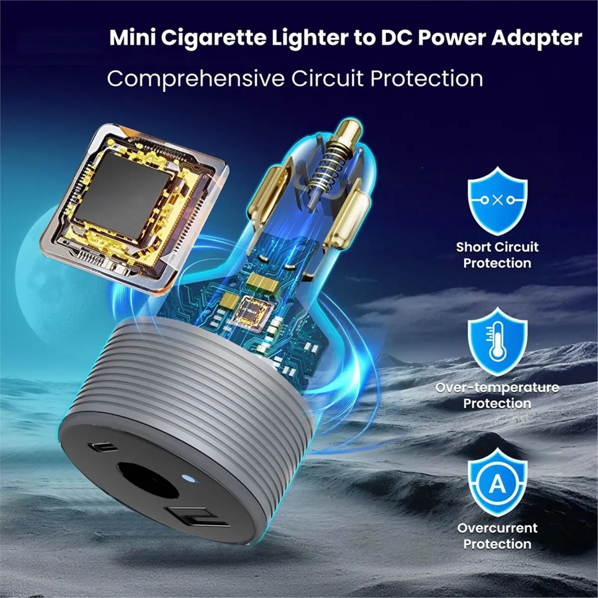 update. For Star Mini Cigarette Lighter 12V/24V DC Boost Converter to 30V with Dual USB Interfaces 3in1 Design