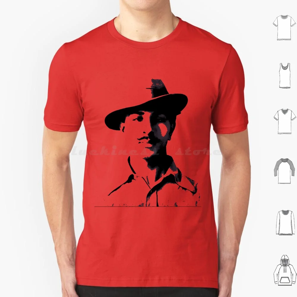 Bhagat Singh T Shirt Big Size 100% Cotton Communist Communism Socialist Socialism Leftist Leftism India History Indian