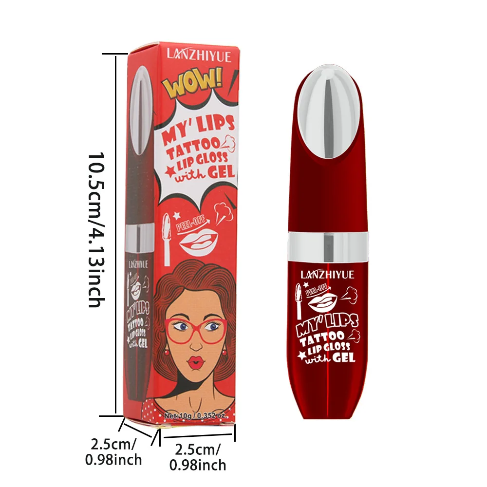 防水リキッドリップライナー ピールオフタトゥーリップグロス 防水長持ちマットリップティント 輪郭形成ティアオフリップステインコスメティック