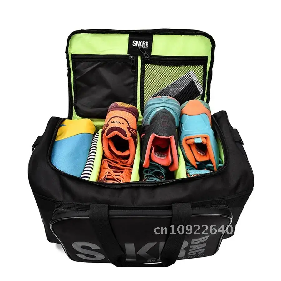 

Packing Multiple Compartment Sport Training Gym Bags Men Sneaker bolso Shoe Bag Waterproof Large Gym Organizer Cube Shoulder Bag