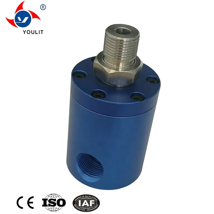 Small high-speed hydraulic swivel joints are designed to be compact and resistant to pressure and durability