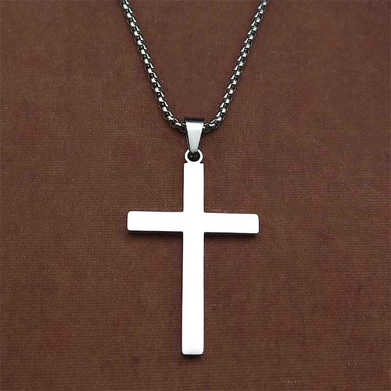 الولايات المتحدة الأمريكية العلم الصليب قلادة قلادة النساء الرجال الفولاذ المقاوم للصدأ الذهب اللون النجمة المتلألئة راية مجوهرات يوم الاستقلال الأمريكي