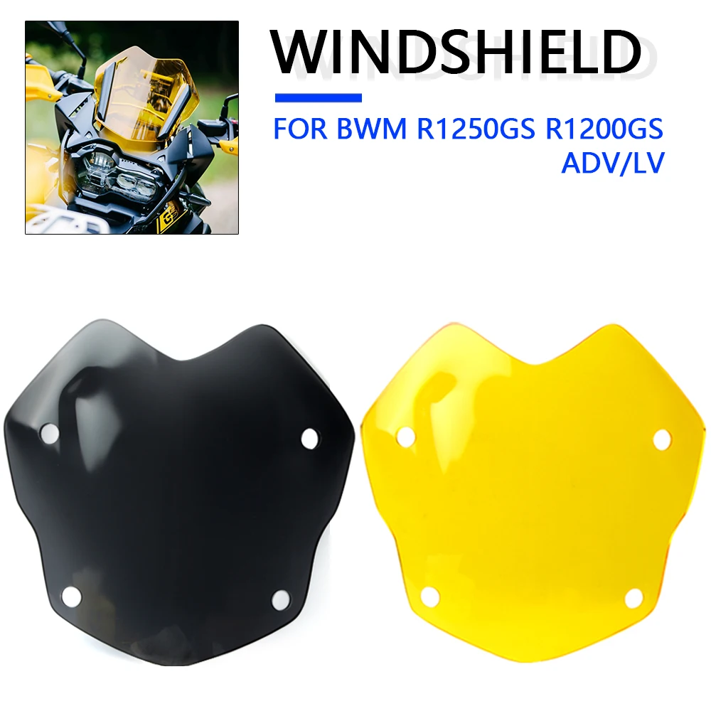 Motorcycle Sport Screen Windshield Windscreen Deflector for BMW R1200GS 1250GS ADV LC Adventure Windshield R1200 1250 GS Fairing