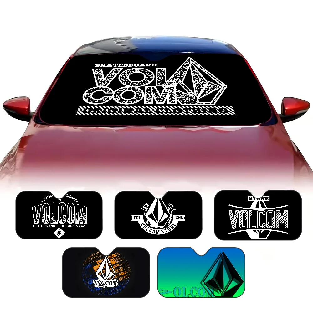 

V-Volcoms Logo Car SunShade Windshield Sun Shade for Front Window Sun Shade Visor Protector Shield Cover