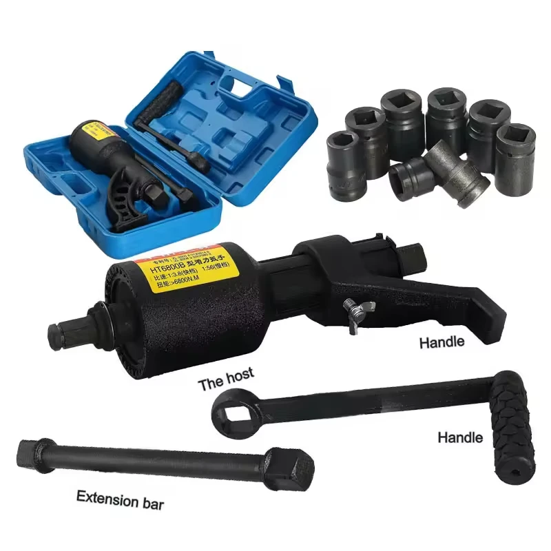 HT58C 5800N.M Longer Type Wheel Nut Wrench Truck Torque Multiplier Wrench Heavy Duty Labor Saving Lug Nut Torque Wrench