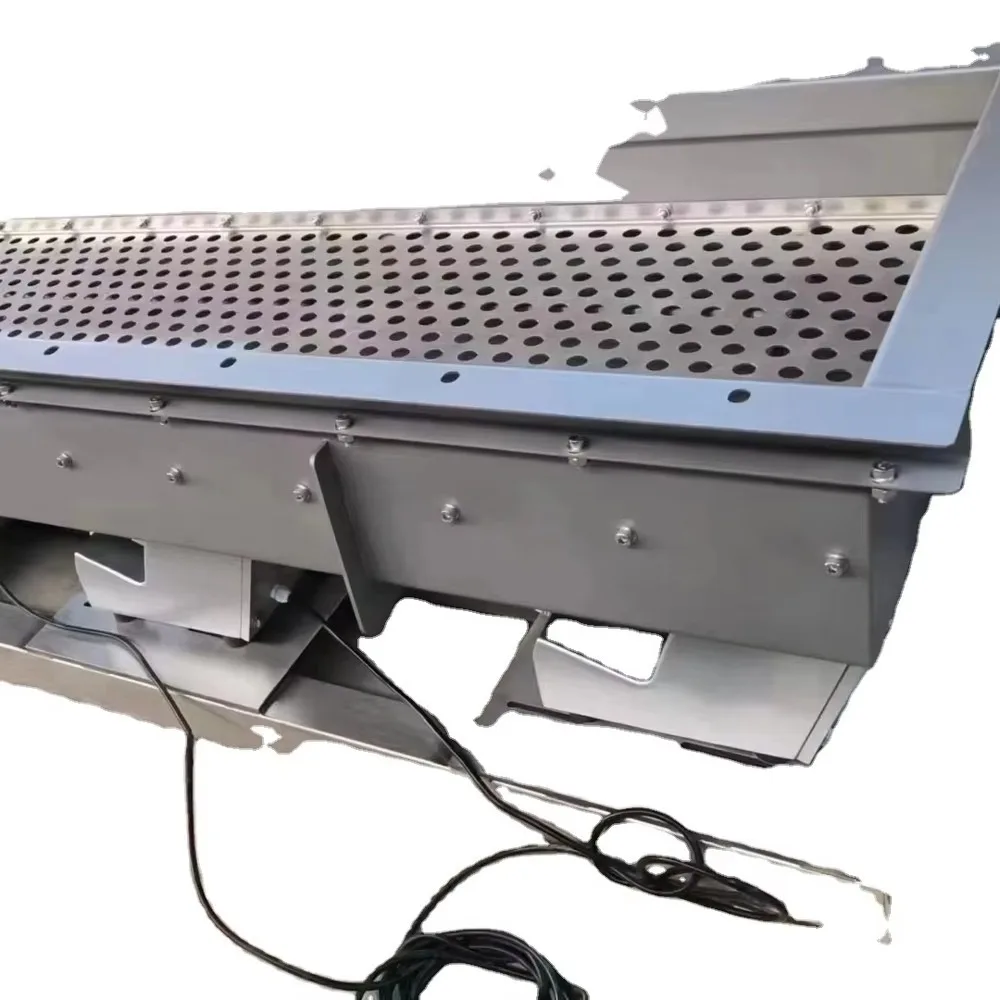 DSW Deepened Trough Perforated Screen Electromagnetic Vibrating Feeder 60KW Multi-Voltage 1 Year Warranty