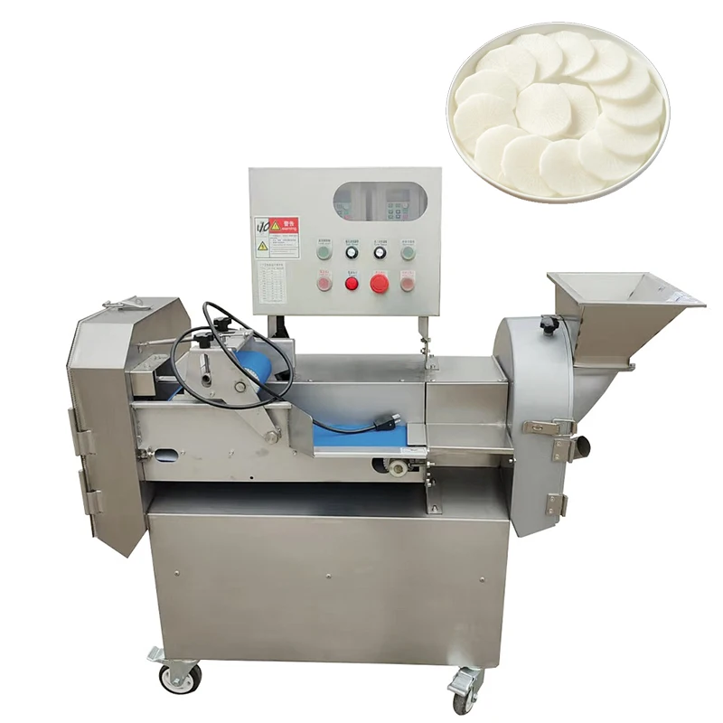 Commercial Multipurpose Fruits and Vegetable Block Machine Green Onion Half Cutting Machine Automatic for Chips
