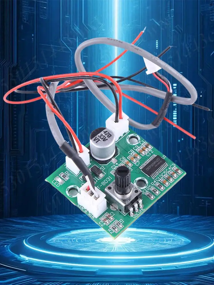 

DC 12/24V 60W Mono Channel HIFI Digital Mini Power Amplifier Module AMP Board Power Amplification Board Large Capacity Board