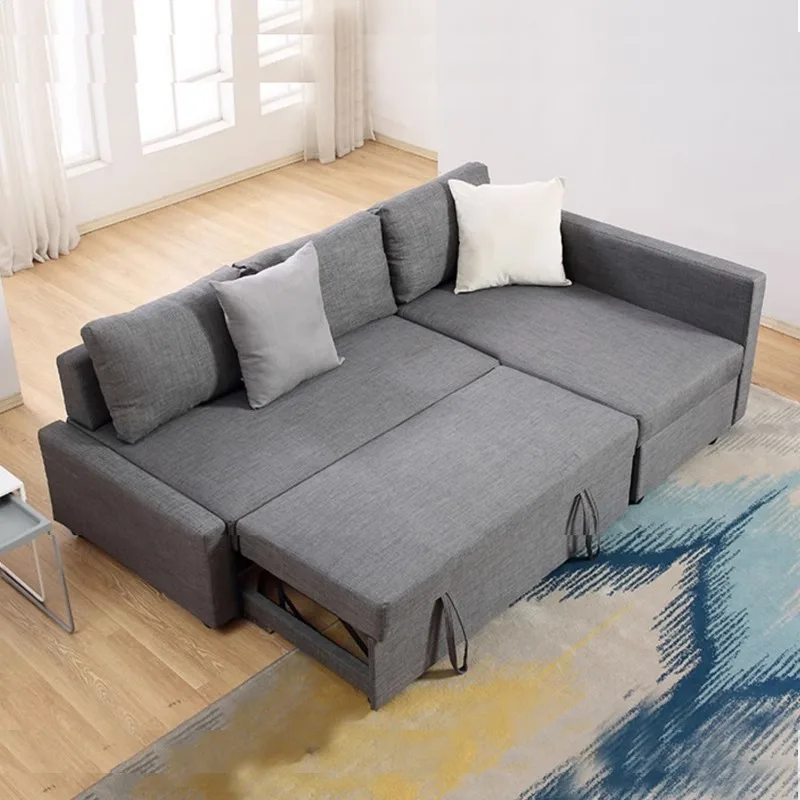 

Sofabed, bed and dual-purpose small apartment with retractable variable bed for storage and storage