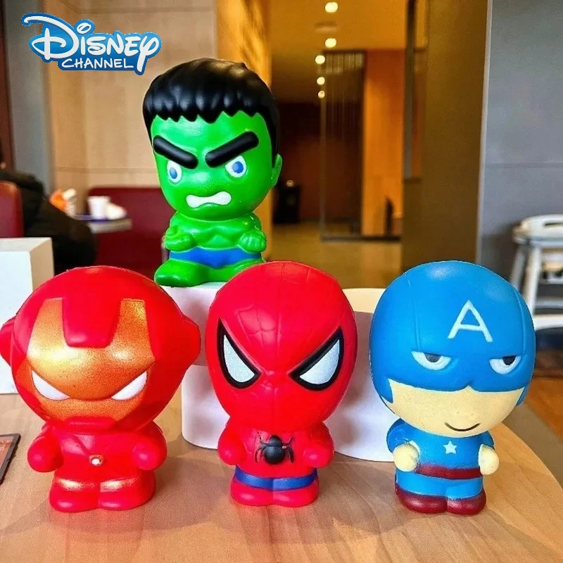 

Disney Marvel Anime Figure Squeeze Toys Slow Rebound Stress Relief Toy Kawaii Spiderman Hulk Desktop Ornaments Birthday Gifts