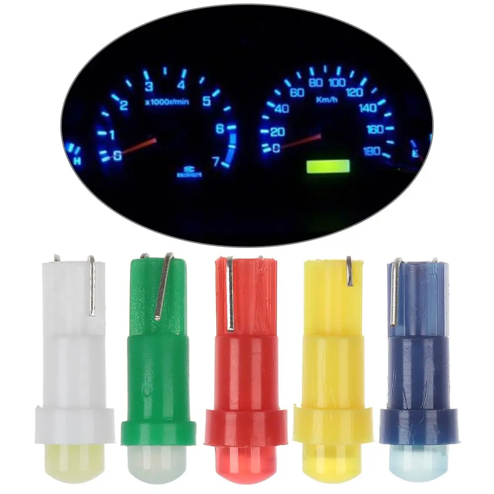 10/20pcs Speed meter Multi-color Wedge Gauge Instrument Auto Dashboard Light Car Interior Bulbs