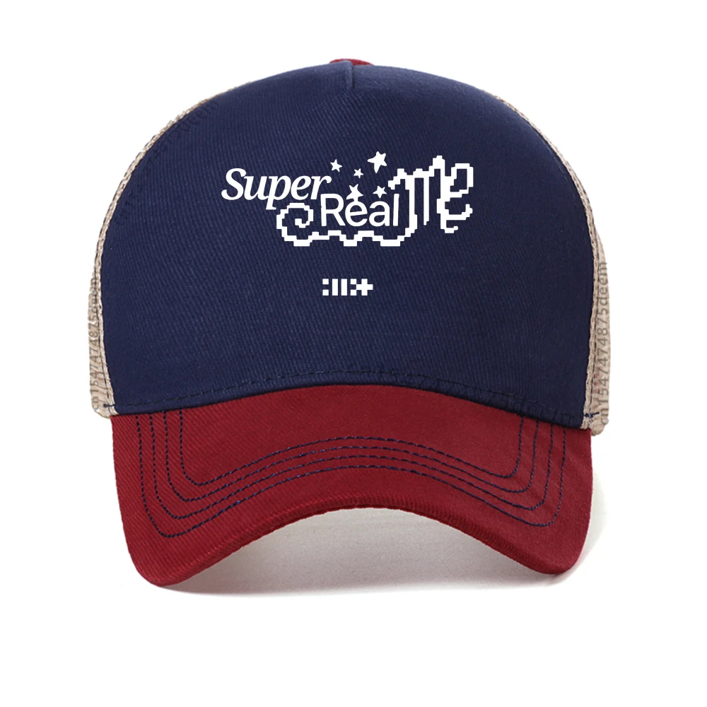 

Kpop Band Super Real Me baseball cap Summer Music Album For Men Casual sun hat fashion outdoor Causal Breathable Snapback Hat