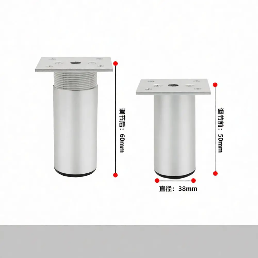 Adjustable Aluminum Furniture Legs For Cabinet Sofa Feet Heavy Duty Metal Support Feet Base Replacement Feet Modern Home Decor