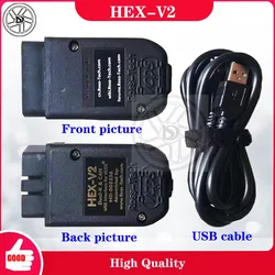 HEX V2 Full Version V22.9.0 Online Update STM32F405VGT6 STM429 V2 OBDII Interface Unlimited Tokens Full License 15 Languages