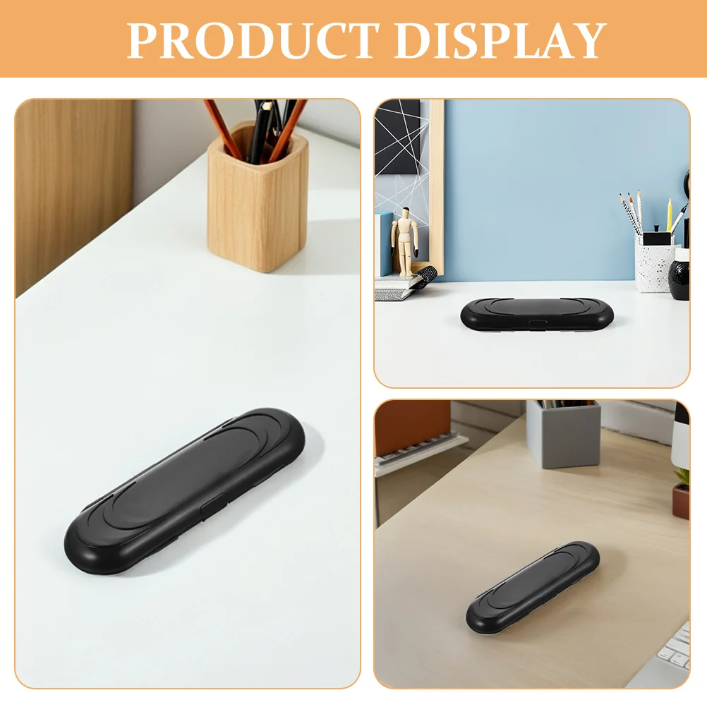 กล่องเก็บของพกพาทรงรี 2 ชิ้น ดีไซน์ทันสมัย ทนทาน ผลิตจากพลาสติก สำหรับจัดเก็บของชิ้นเล็กและอุปกรณ์เสริม กล่องใส่อุปกรณ์เครื่องเขียน