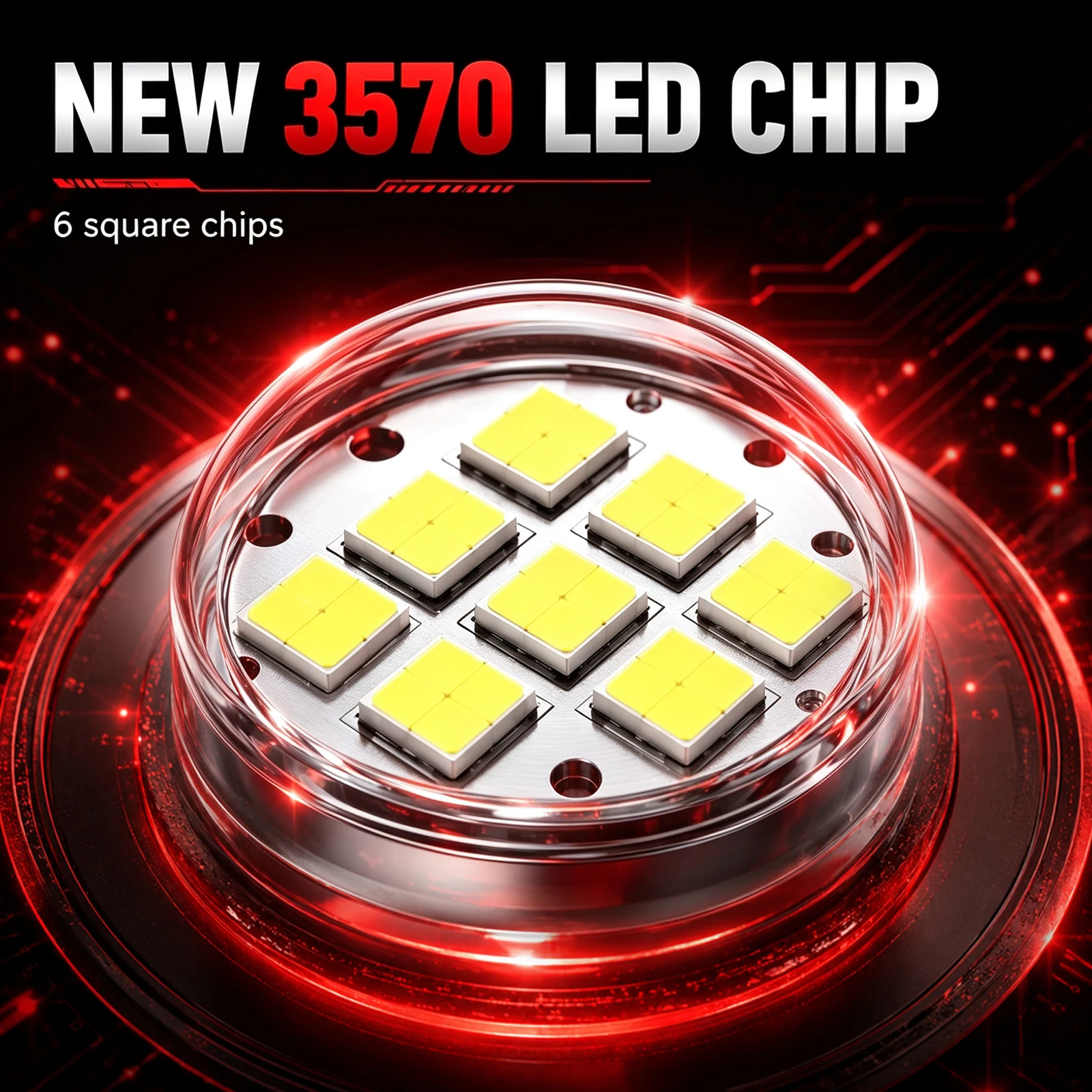 Bullvision H4 LED Motorcycle Headlight 6500K White White Bulb Projector Lens High Low Beam Lamp Universal Motorbike Lamp Scooter