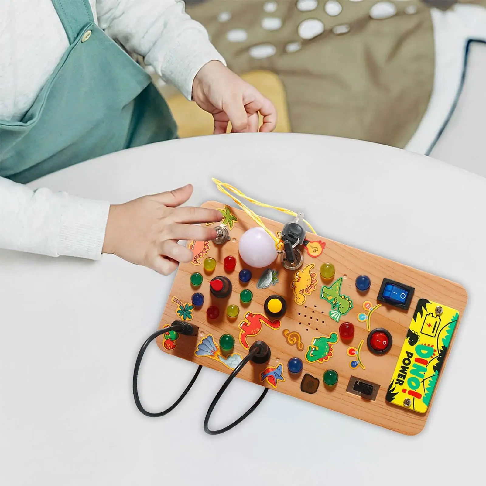 Montessori Toy para Crianças, Busy Board, Light Switch, Meninos e Meninas Pré-Escolar Brinquedos