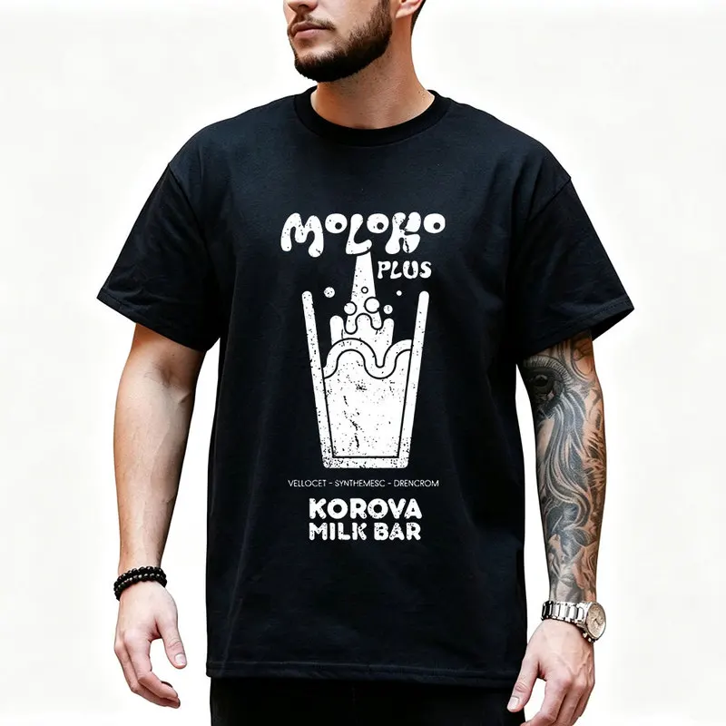 A Clockwork Orange 0825 Retro Movie Graphic T‑shirt Alex Droog Print Unisex Casual Tee Short Sleeve Streetwear All size S-6XL