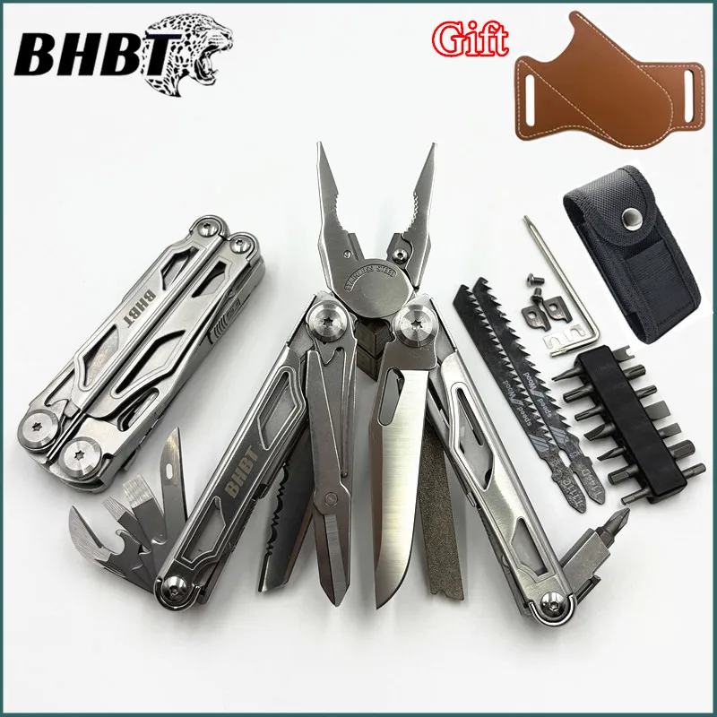 

BHBT 37 in 1 Multitool Pliers Folding Multi-functional Tool With Replaceable Saw Blade Portable EDC Outdoor Hand Tools