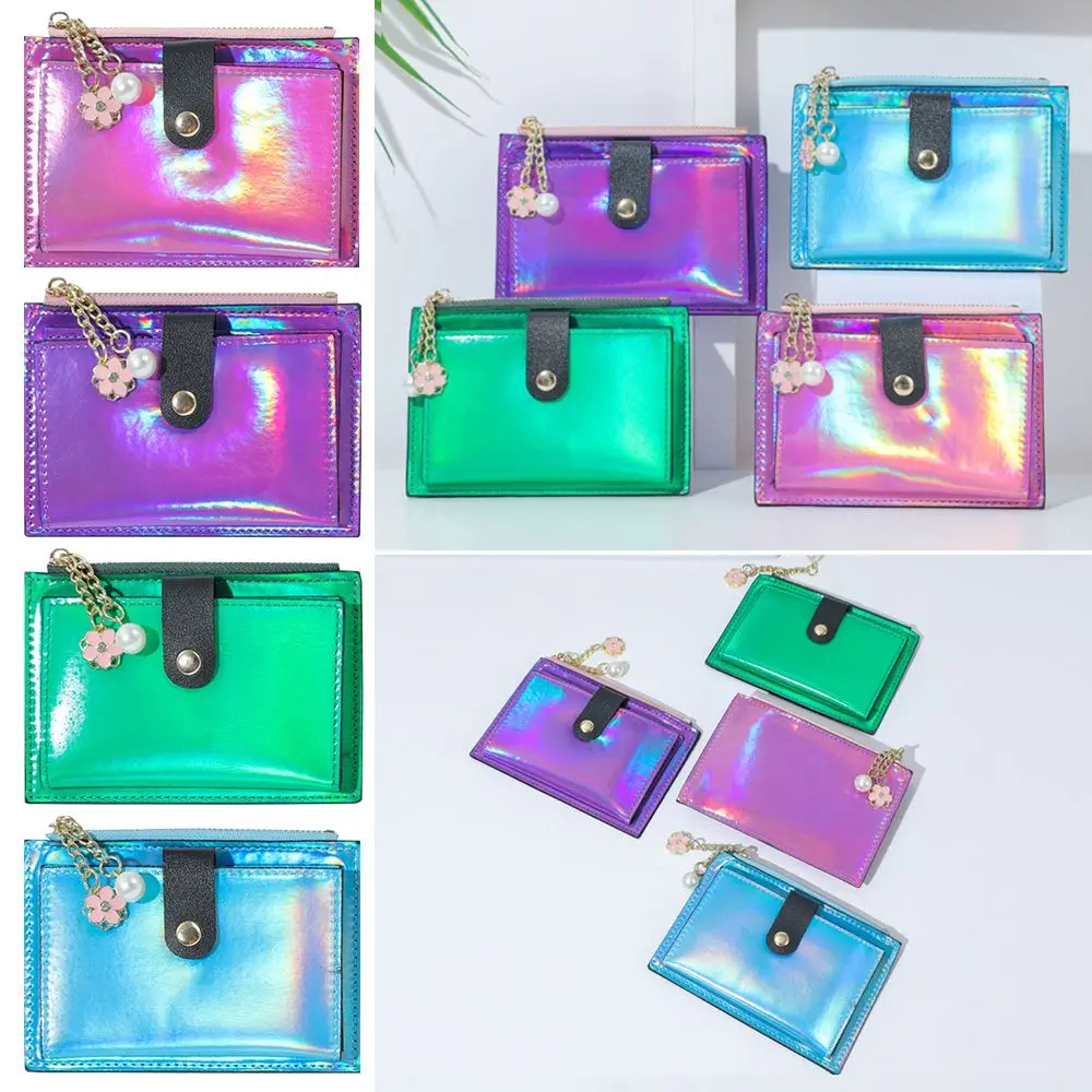 

Casual Women Laser Colorful Short Wallet Credit Card Holder Bags Purse Money Bag
