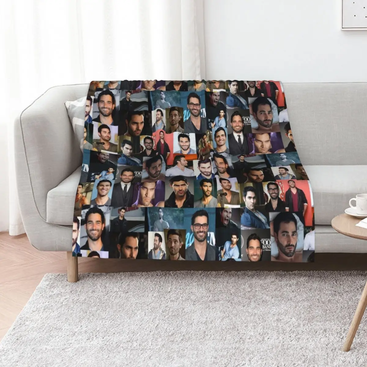 Tyler Hoechlin collage Throw Blanket Kid'S Softest Hairy Custom blankets and throws Large Blankets