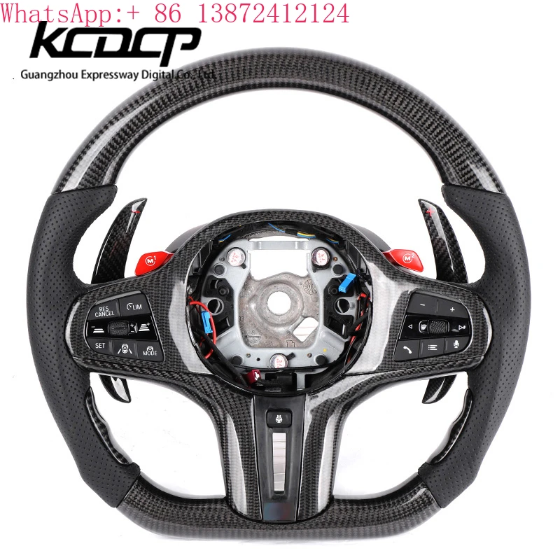 

Custom Alcantara Carbon Fiber Steering Wheel Fit for BMW G20 G29 Z4 G05 G01 G06 G38 G11 G12 G02 G06 G14 G15 Led m Steering Wheel