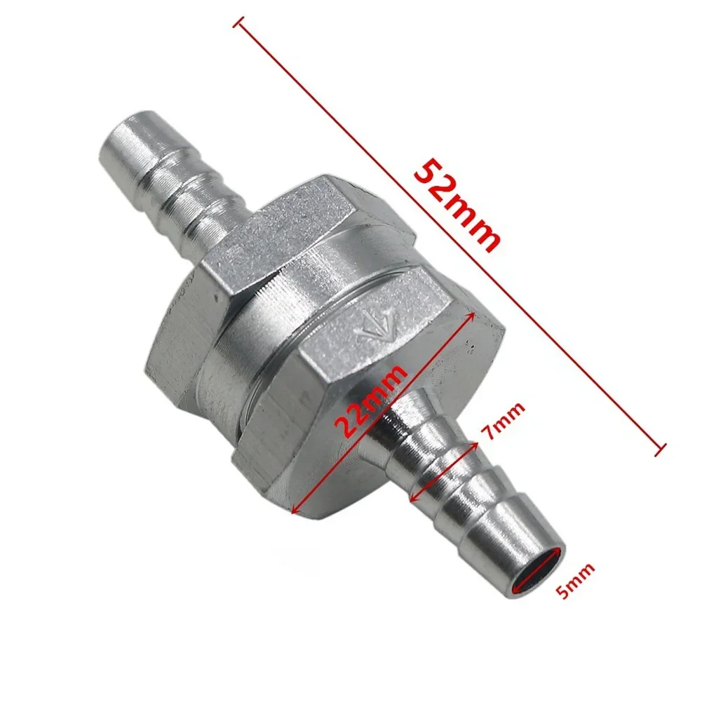 4/6/8/10/12mm Valves Aluminium Alloy Fuel Non Return Check Valve Petrol Diesel Water Fuel Line OneWay Check Valve