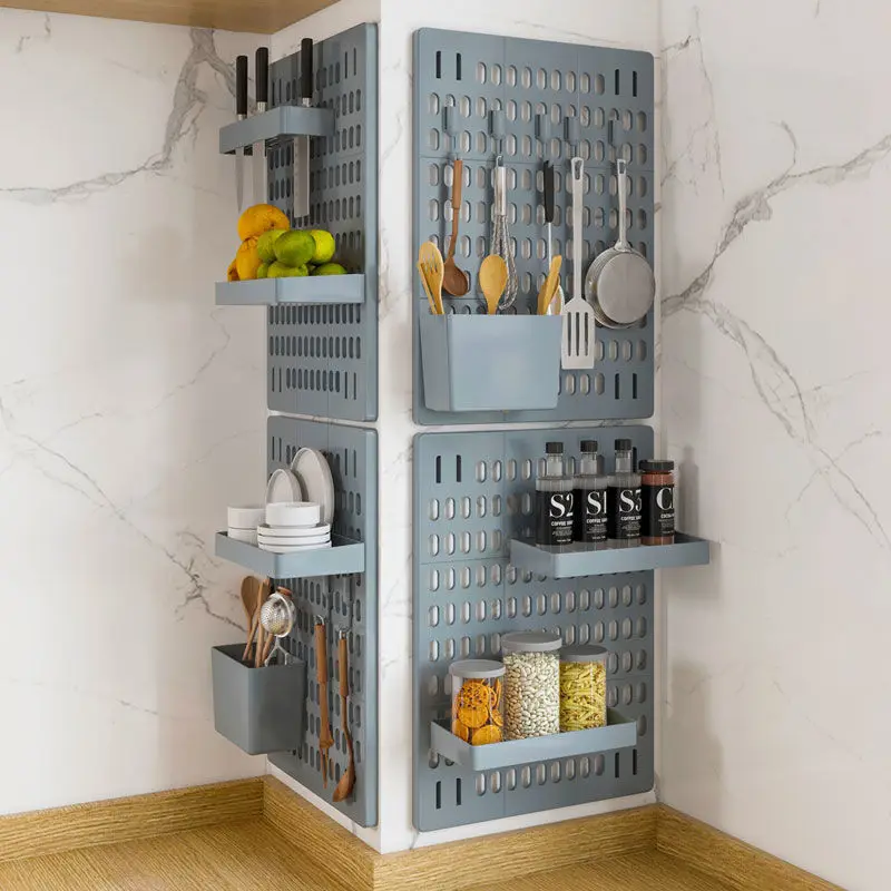 

No punching hole board corridor wall dormitory kitchen bathroom wall rack