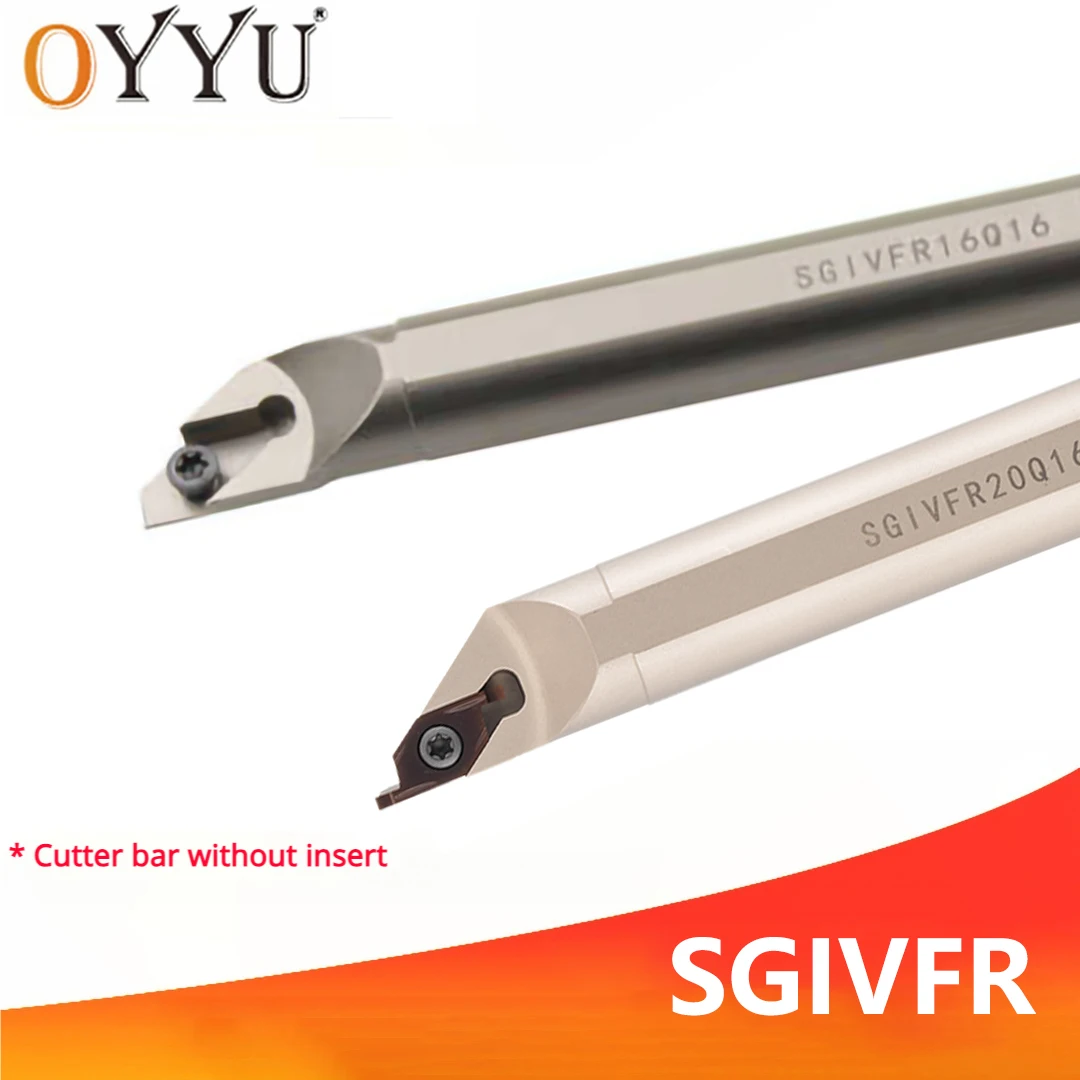 

OYYU SGIVFR Белый пружинный стальной держатель инструментов для обработки канавок с ЧПУ, хвостовик SGIVFR16Q16 SGIVFR20Q16 SGIVFR16 SGIVFR20, 1 шт.