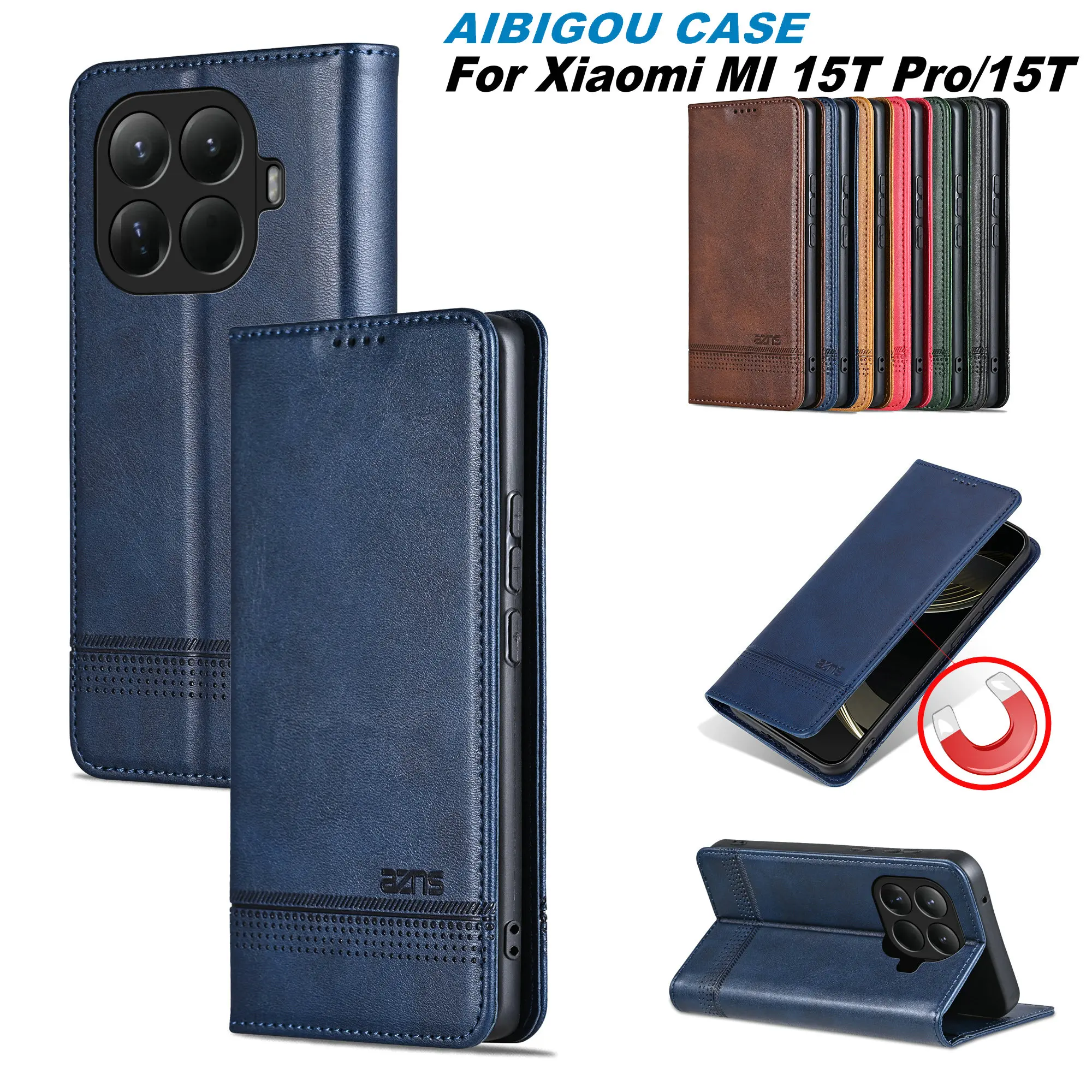 

Для Xiaomi Mi 15T PRO Роскошный кожаный чехол в стиле ретро с откидным магнитом и автозакрытым полным покрытием для Xiaomi Mi15T PRO 1 5T Сумки для телефонов