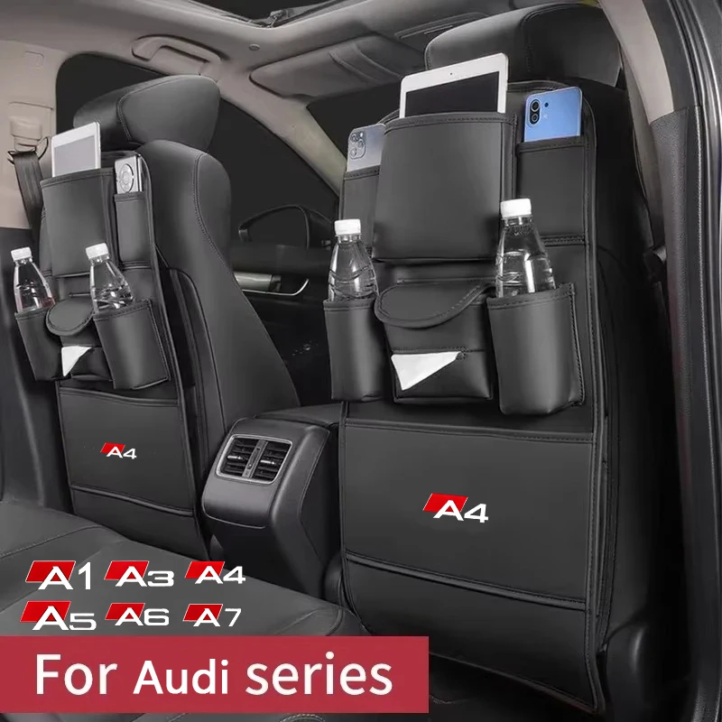 Car Seat Anti Kick Pad For Audi A1 A3‌ A4 B8‌ B9‌ A5 B10‌ A6 C7‌ C8‌ A7 Leather Seat Back Organizer Anti Scratch Protector Pad