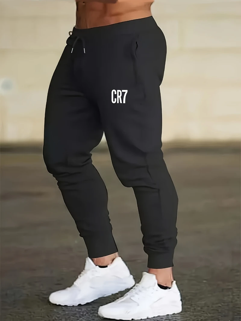 

2025 Autumn and Winter Mens Cr7 Logo Joggers Comfortable Cotton Polyester Blend High-end Luxury Is for Both Men and Women Gym