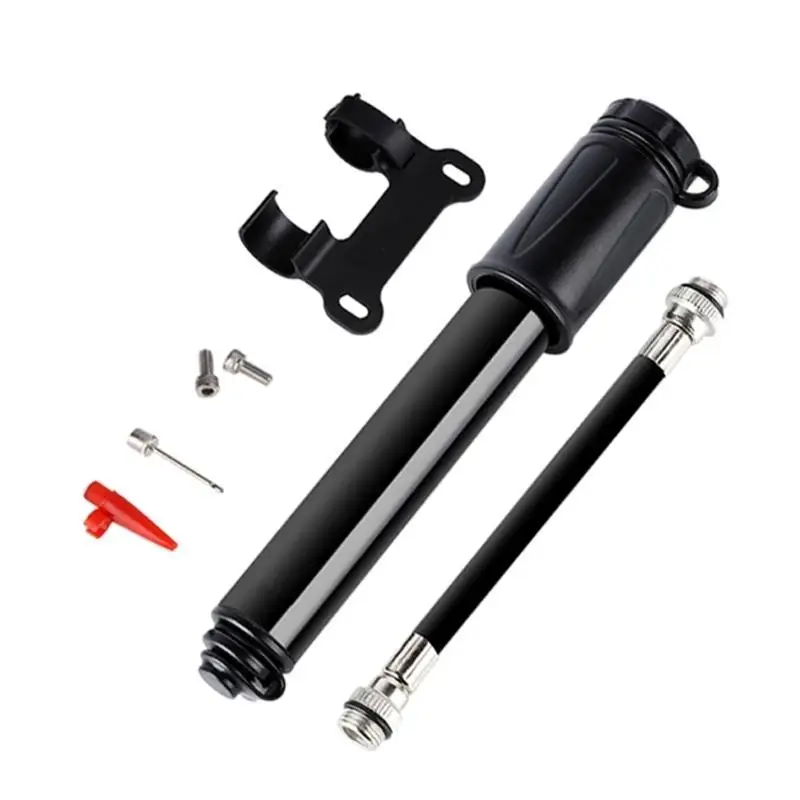 652F 소형 자전거 타이어 펌프 Presta & Schrader 휴대용 BMX 100PSI 미니 자전거 펌프 쉬운 펌핑을위한 알루미늄 합금 자전거 펌프