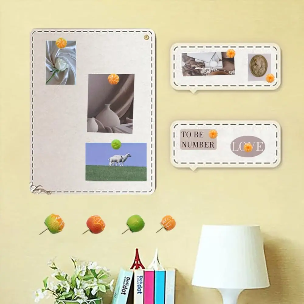 15 pz portatile creativo simulato frutta puntine fai da te riutilizzabili puntine arancioni carino con scatola borchie decorative bacheca di sughero